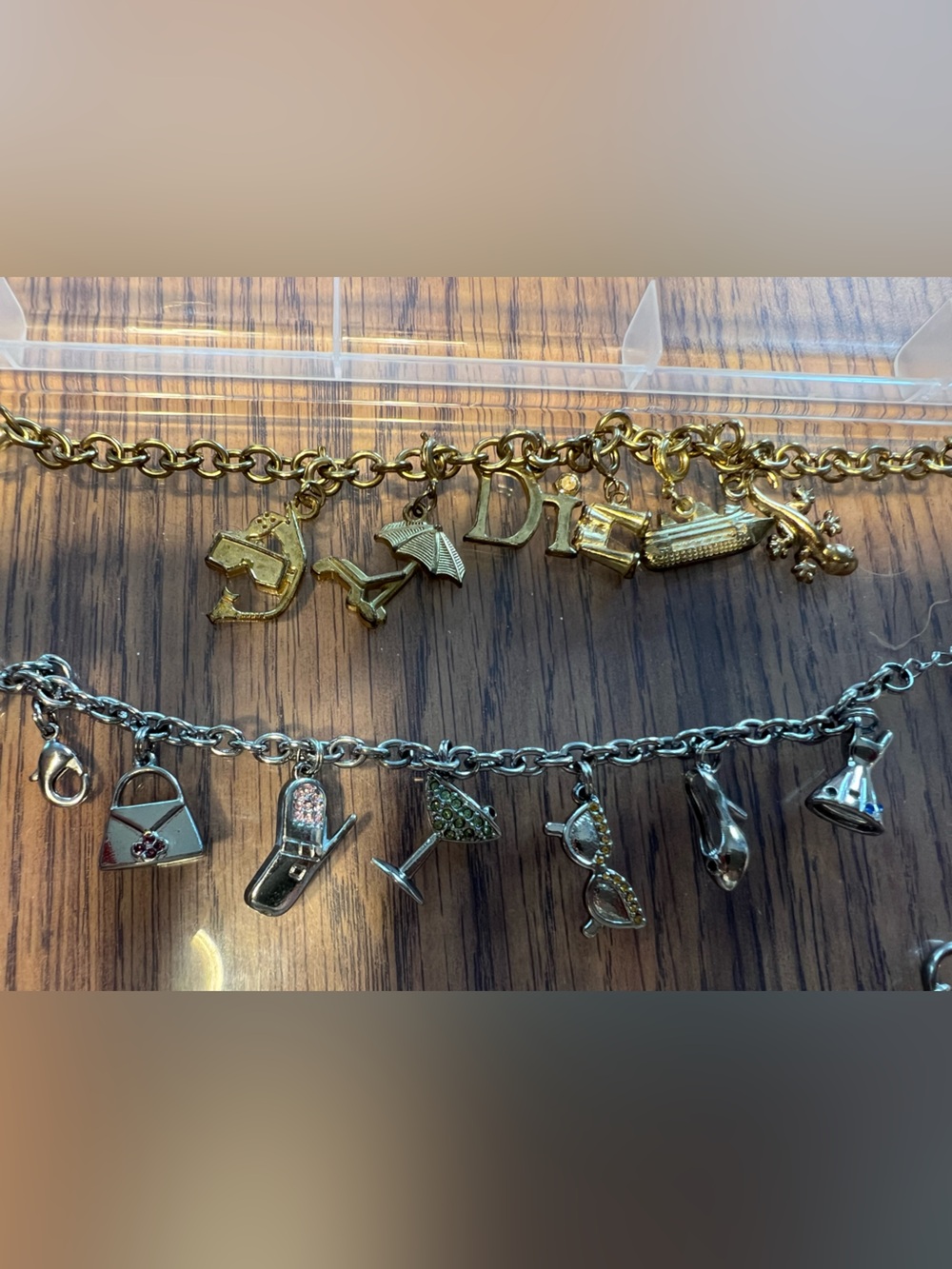 Gold and Silver Women's Charm Bracelet Set - Fashion Accessories